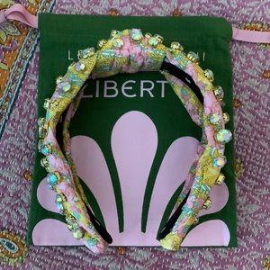 LELE SADOUGHI and X Liberty Of London Embellished Cotton Headband